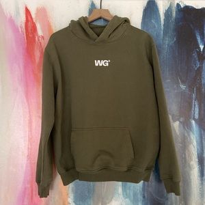 🔥EC🔥WeedGreen 100% Cotton Heavy Knit Hoodie.